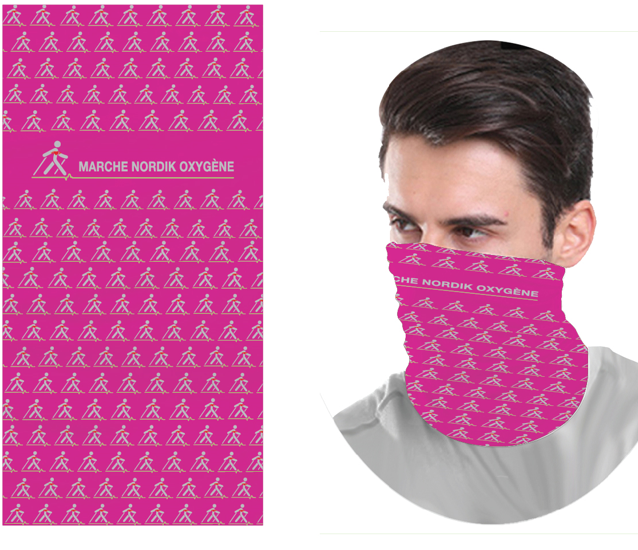 Multifunctional breathable polyester neck warmer - Marche Nordik Oxygen